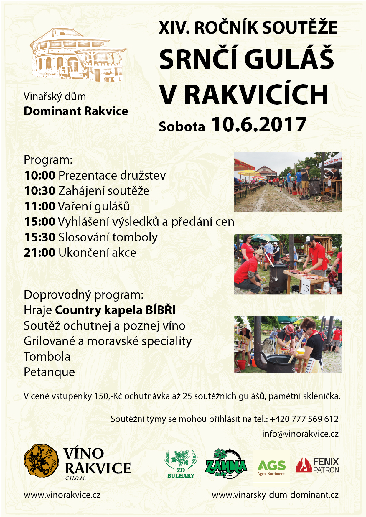 srnčí guláše v Rakvicích